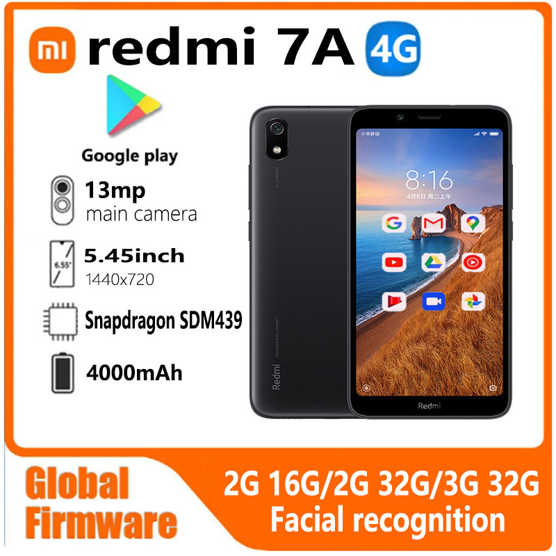 Type 2 Charger - Smartphone Xiaomi Redmi 7A, version internationale,