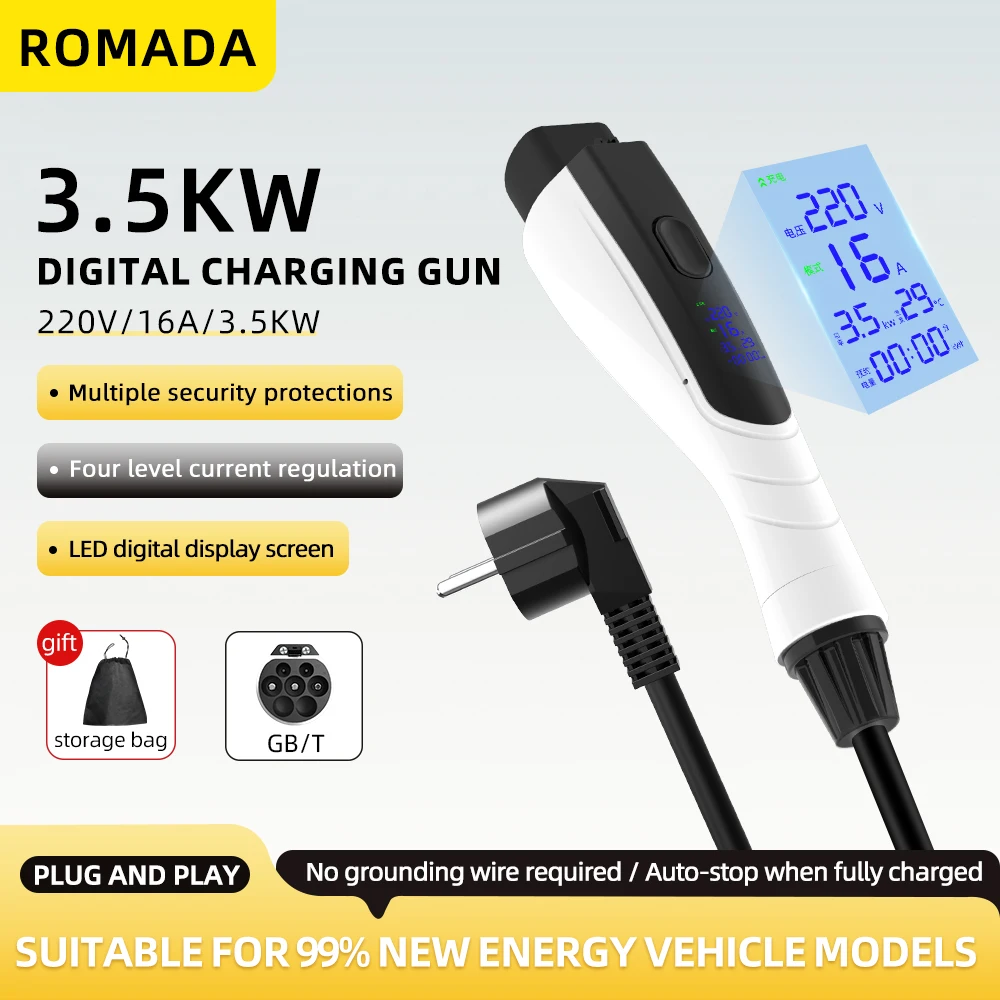 Ev Charger Adapter - NOUVEAU Chargeur Portable pour VE 3,5