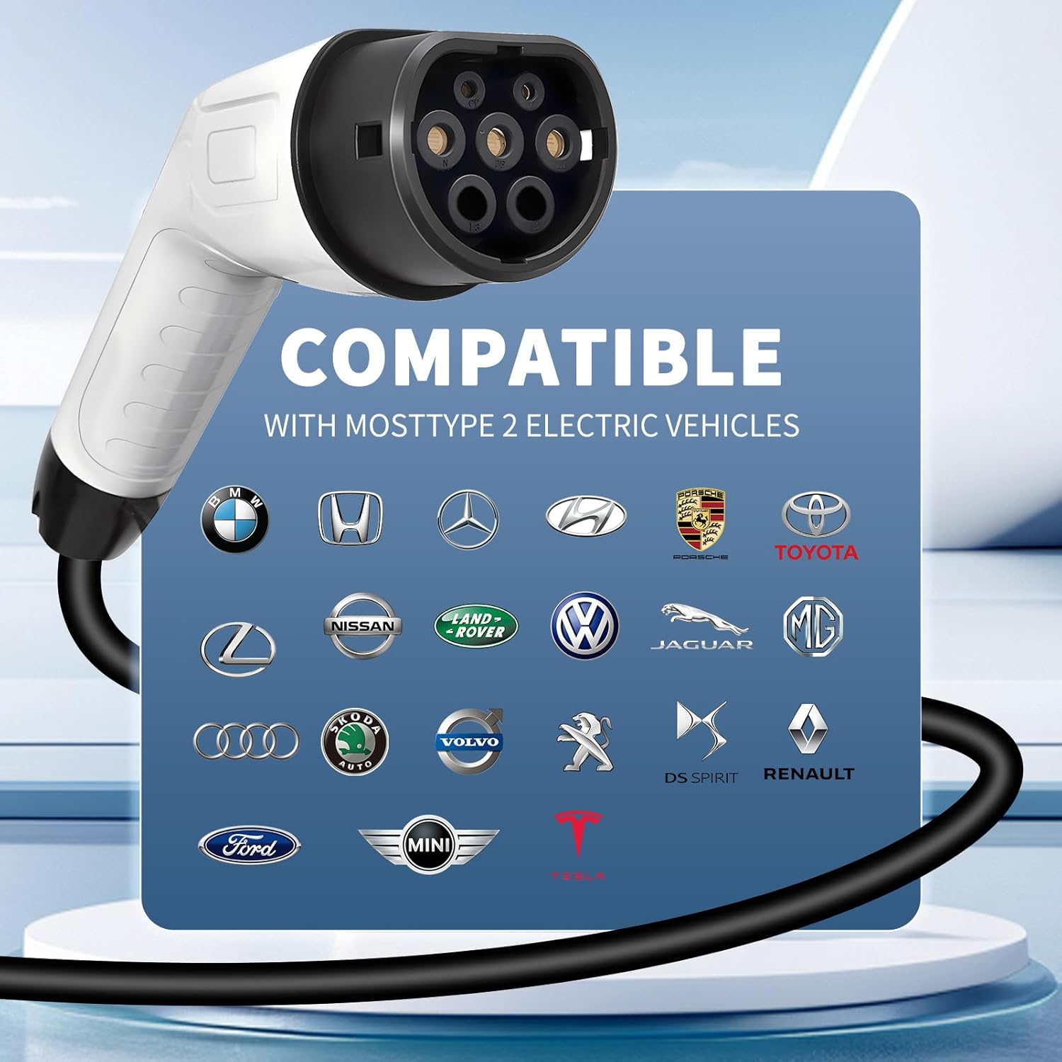 Câble de charge EV 5M TPU 1 Ph - Ev Charging Cable avis et prix