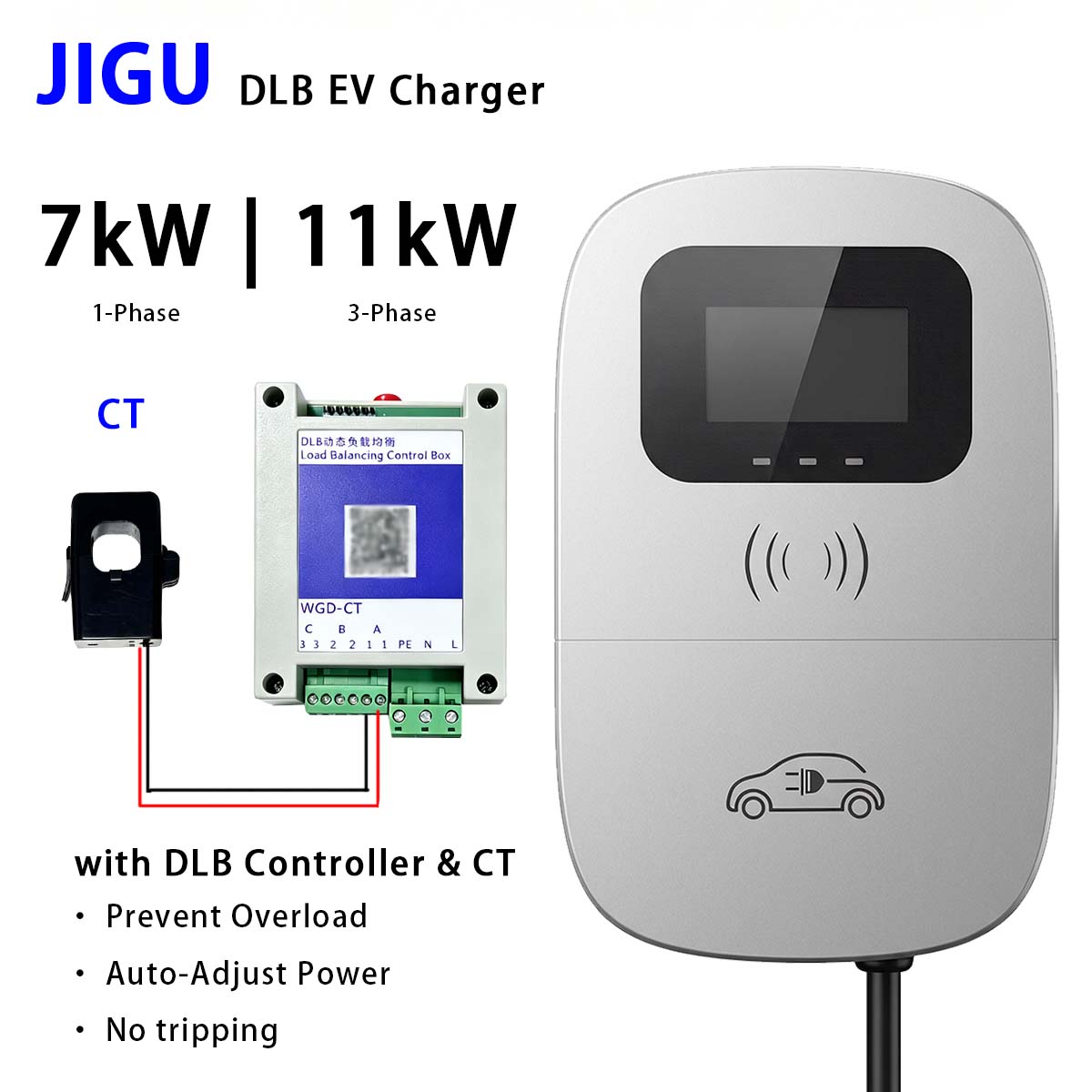 Chargeur de VE JIGU à équilibr - Wallbox Ev avis et prix