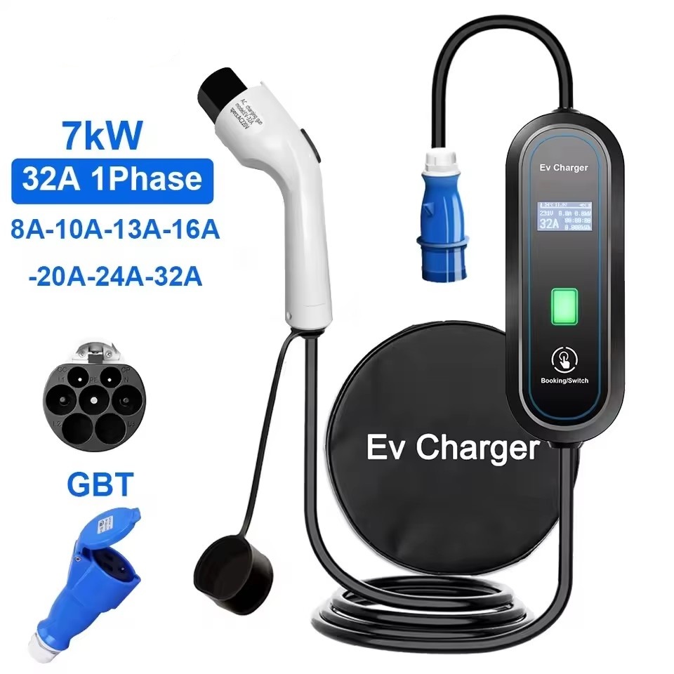 Chargeur EV GBT portable, Wall - Portable Ev Charger 32A Type 2 Cee Plug avis et prix