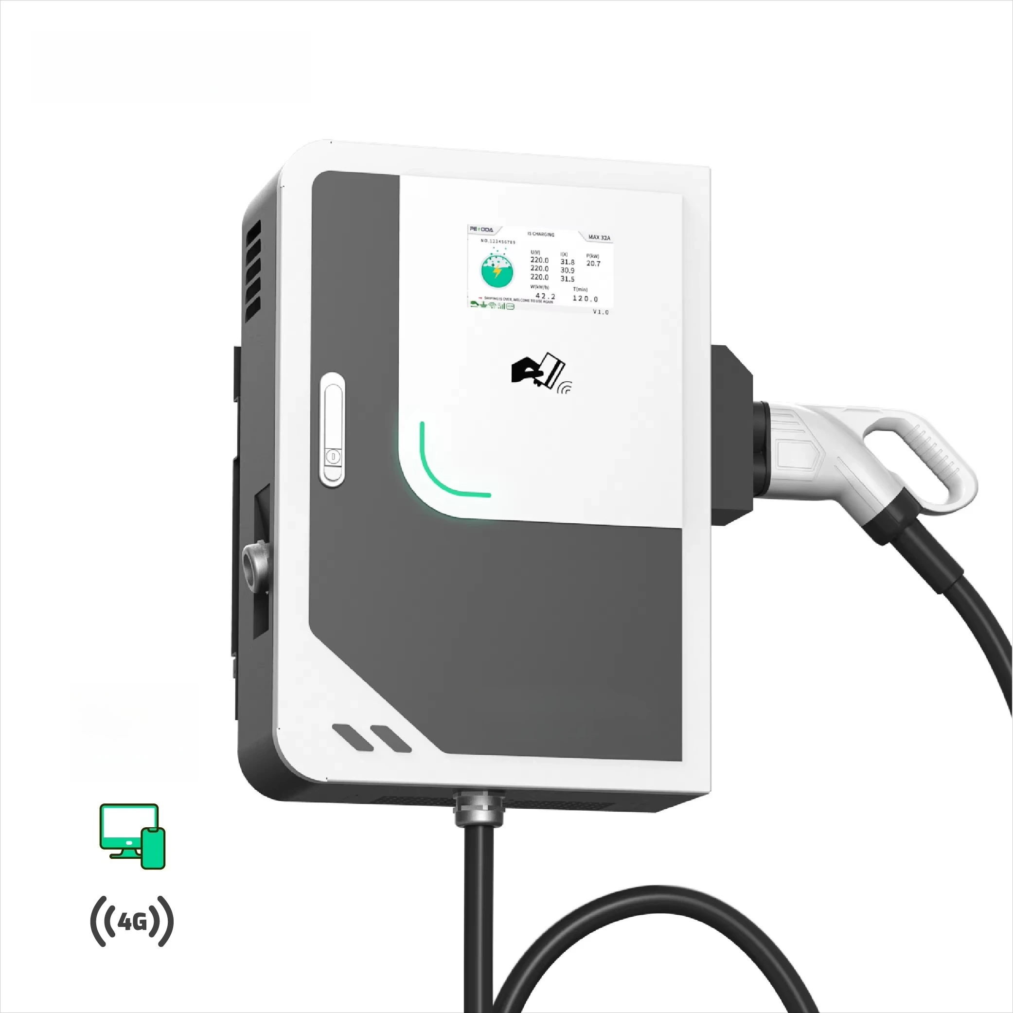 Chargeur mural pour voiture Pe - Dc Fast Charger 30Kw Wallbox Commercial avis et prix